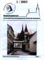 Gemeindebrief 1/2003